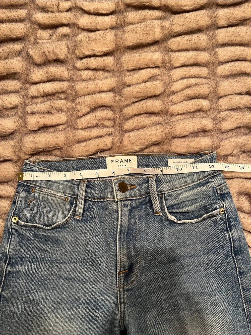FRAME Le High Straight Leg Released Hem Crop Jeans - Picture 5 of 10